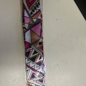 Geometric Pink Brown Patterned Women's Scarf Band